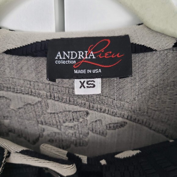 ANDRIA LIEU Patterned Black Jacket/Blazer - Picture 4 of 9